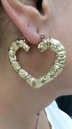 10k heart bamboo 2 inch