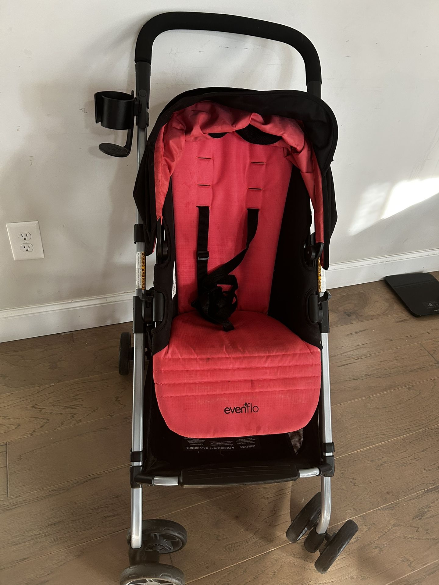 Evenflo Reversi Lightweight Reversible Stroller, Coral