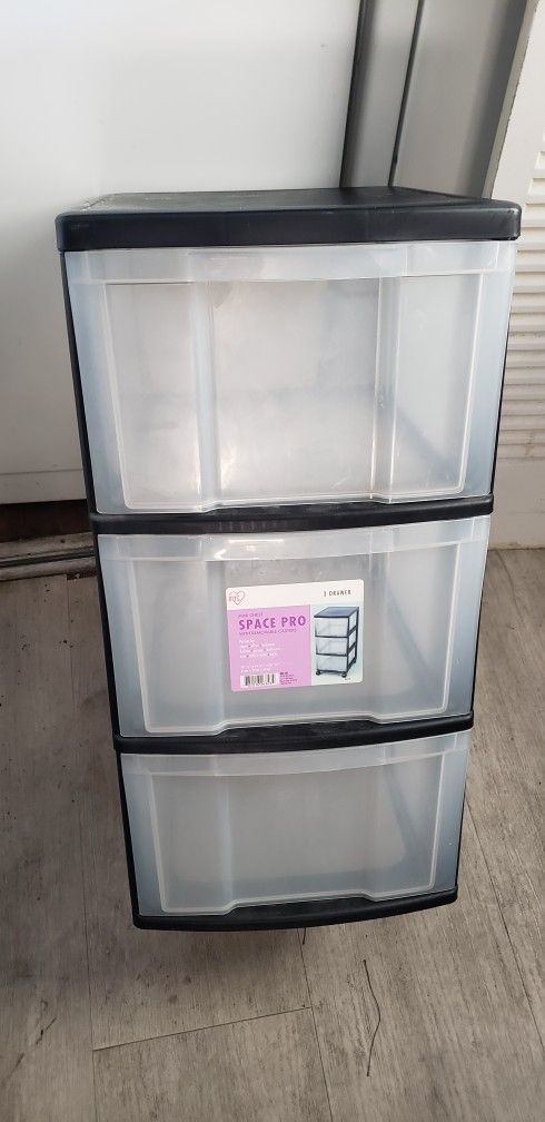 Storage Plastic 3 Drawers