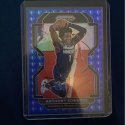 2020-21 Prizm Basketball Anthony Edwards 75th Anniversary Ssp