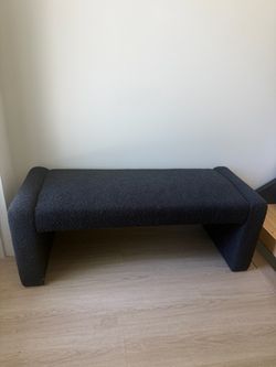Boucle Upholstered Bench
