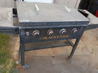 Black stone grill