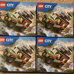LEGO City Off-Road 4x4 Mountain Truck Toy  - 60447 ( 4 Sets ) - SEALED