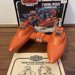 Vintage Star Wars Twin Pod Cloud Car Vehicle + Box