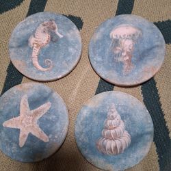 Sea theme coasters