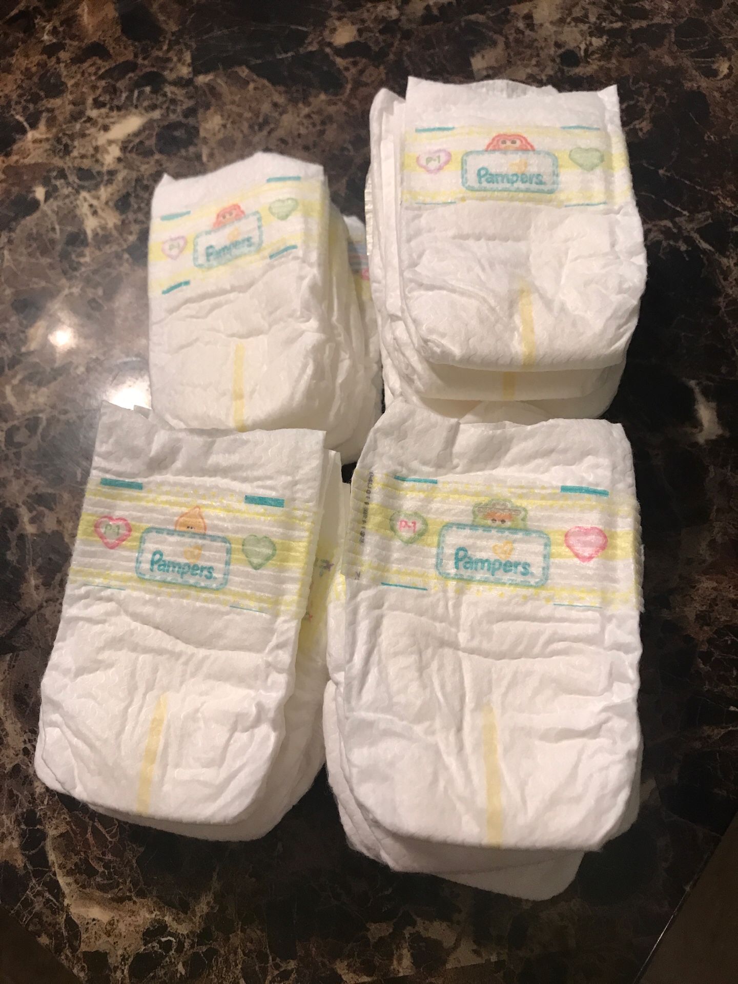 Preemie pamper diapers
