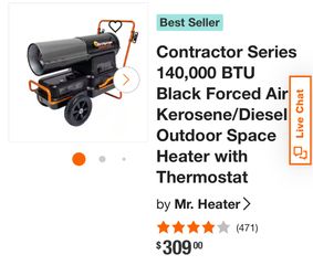 Mr Heater Comercial 140,000 Btu Comercial 