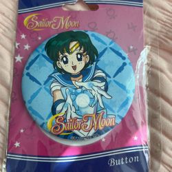 Sailor Moon Mercury Button 