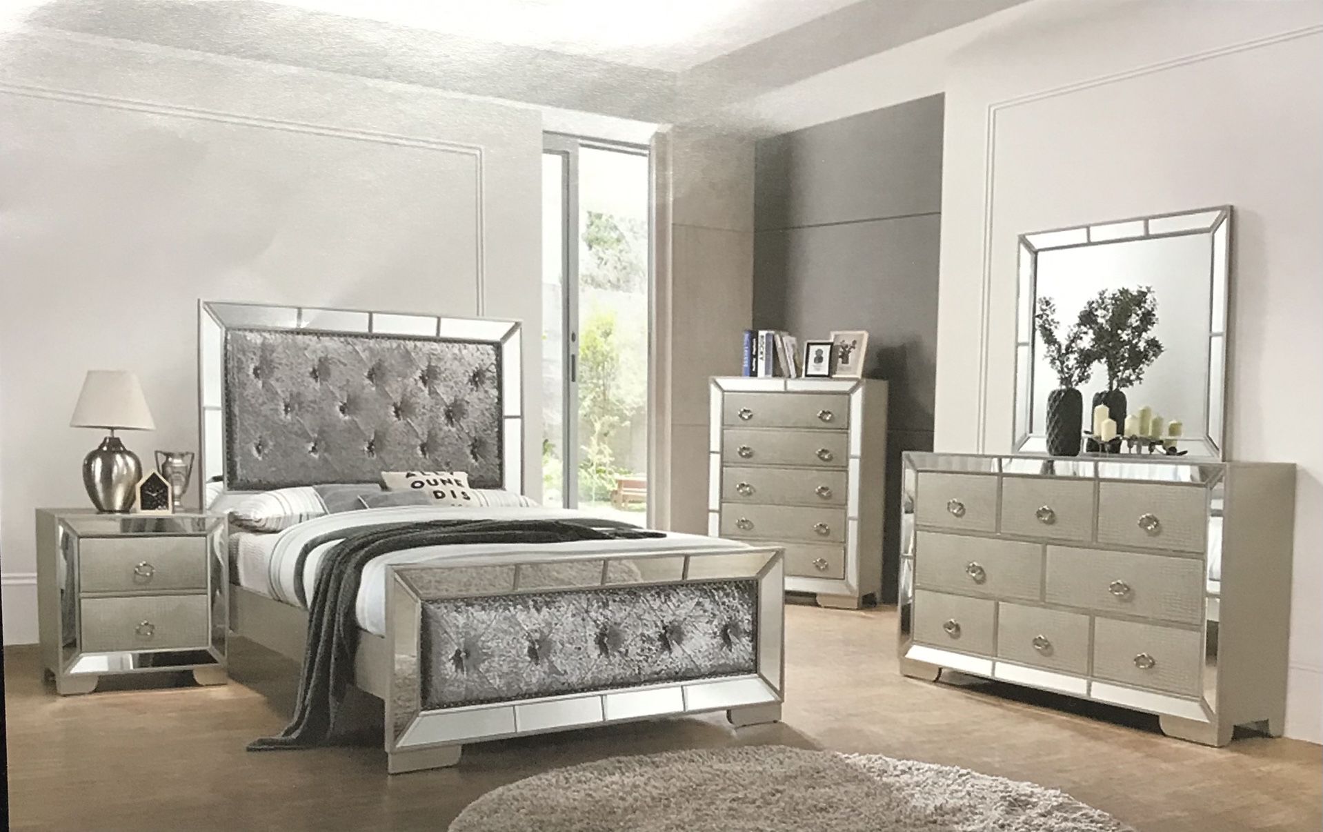Brand New Queen Size Bedroom Set$1599.financing Available No Credit Needed 