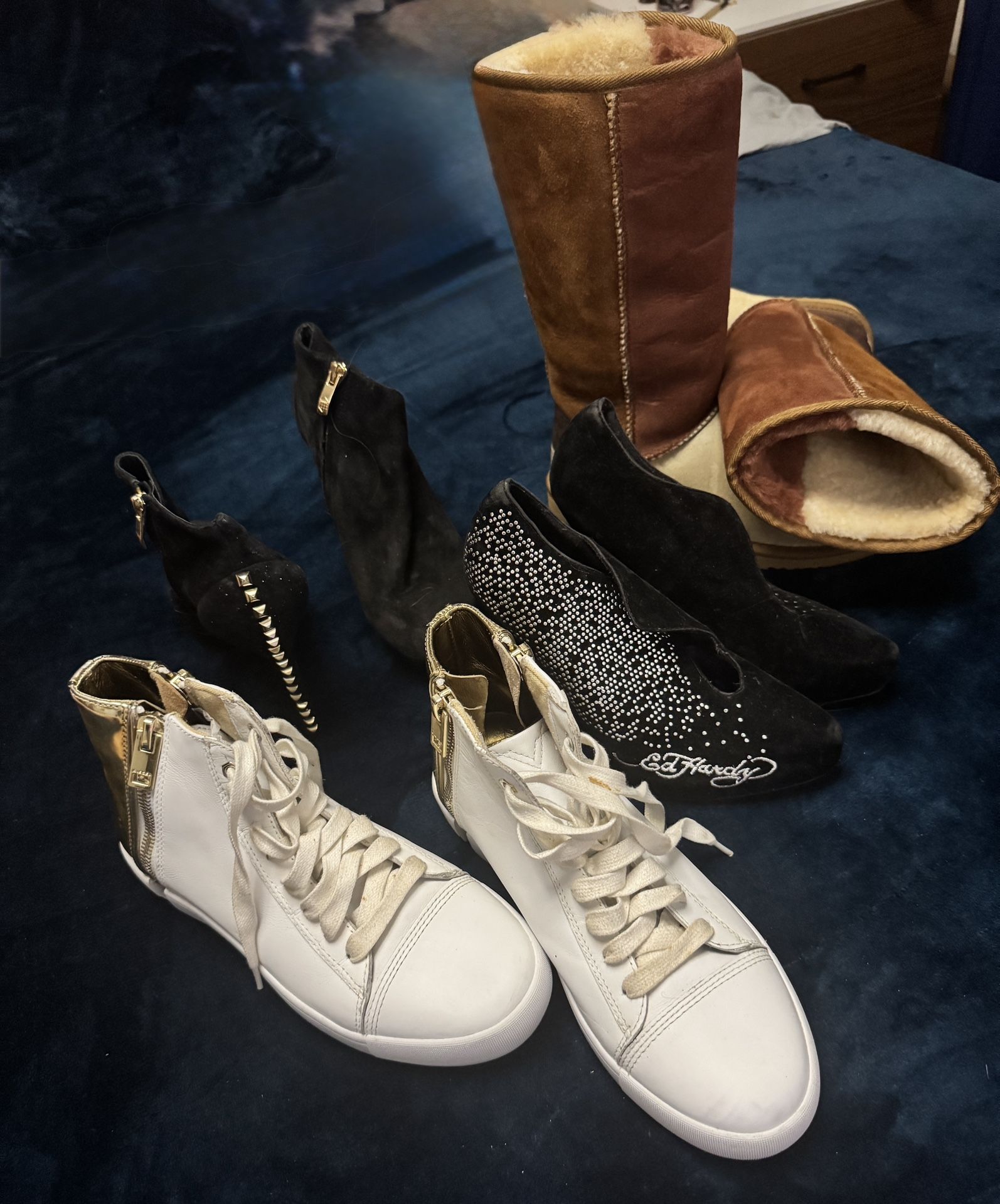 4 Pairs of New Shoes and Boots