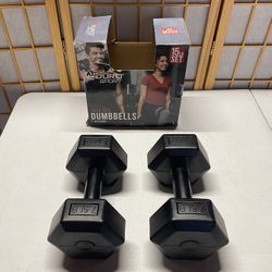 Duro Sport 15Lb Set Dumbbells/ 7.5 Ib. Each