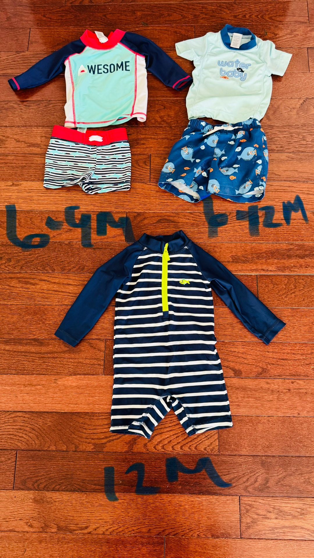 Baby Boy Swim Suits 6M-12M