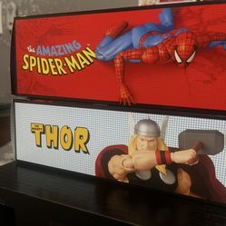 Mafex 185 Spider-Man And Mafex Thor