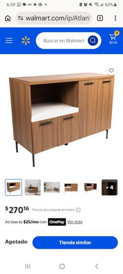 NEW Atlantic Ezra Sideboard Storage Cabinet - Factory Sealed