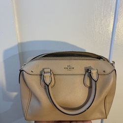 Coach Bennett Satchel Crossbody in Tan Leather
