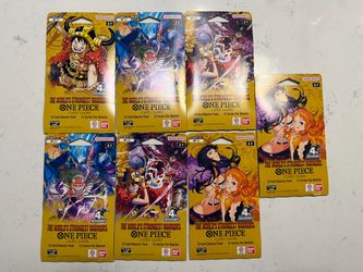 7x One Piece OP17 Sleeved Booster Packs - The World’s Strongest Warriors