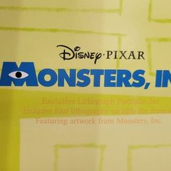 Disney Monsters Inc Lithographs