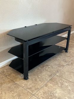 Modern 3-Tier Glass TV Stand / Entertainment Center - 50”
