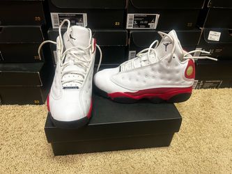 Air Jordan 13 Retro White Red Sneakers