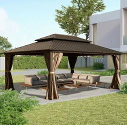 ❤️‍🔥 Domi Hardtop Gazebos 12x16FT,