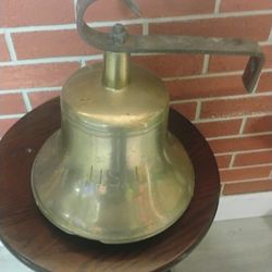 Antique Heavy Brass USN Ships Bell