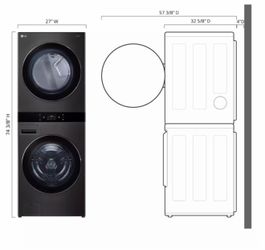 Single Unit Front Load LG WashTowe