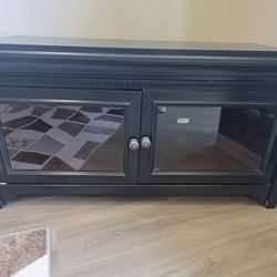 55" Dark Walnut Entertainment Center