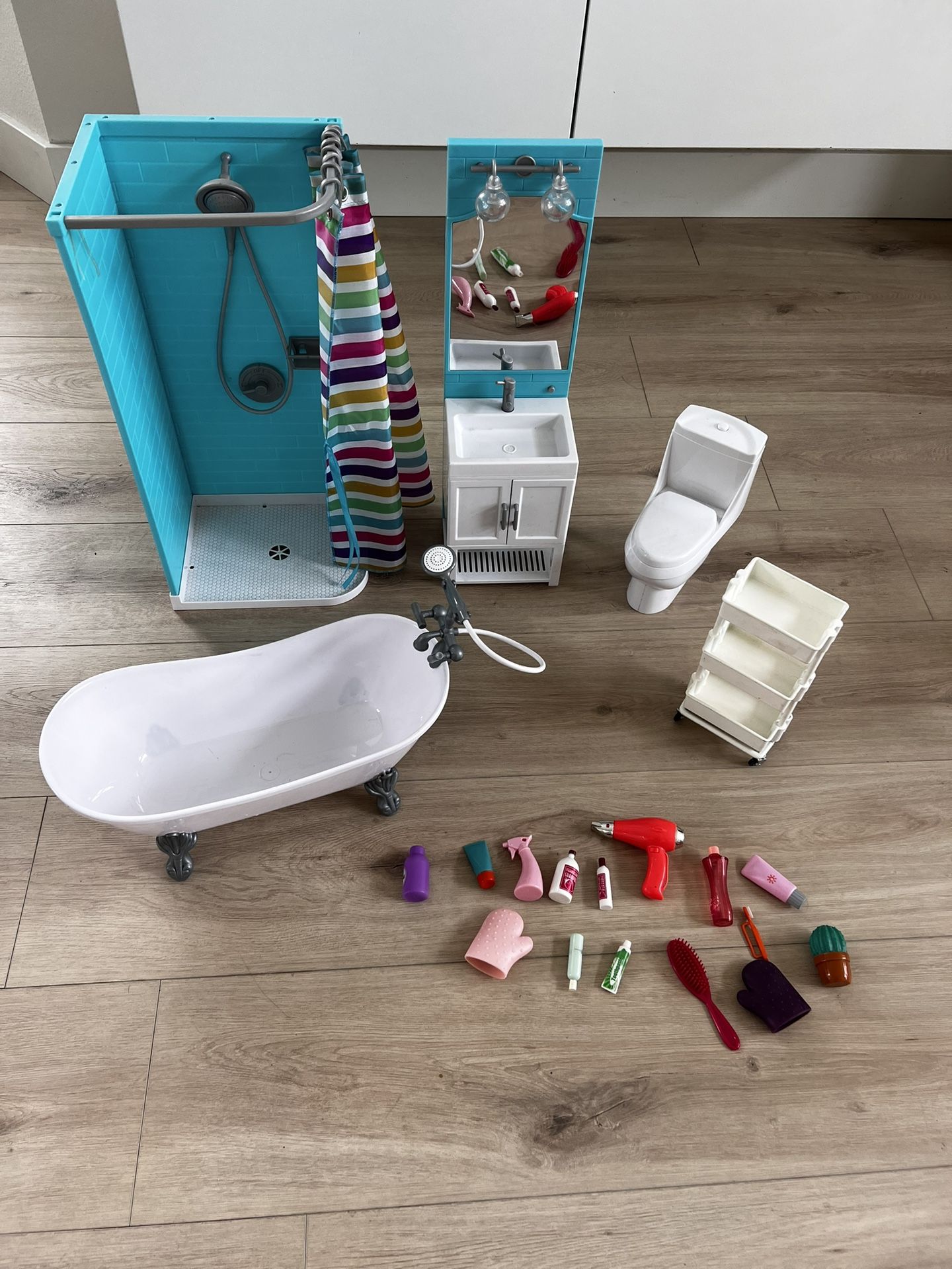 American Girl Doll Bathroom Set