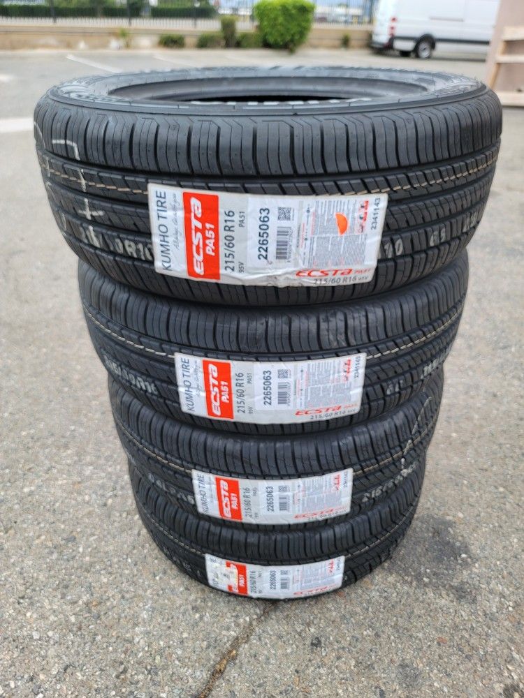 215 60 16 NEW TIRES CAMRY SOLARA AVALON ALTIMA ACCORD ACURA LEXUS KIA MALIBU IMPALA