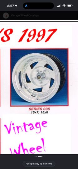 Eagle alloy series 035 discontinued 5 lugs with tires