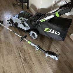 EGO weed eater & mower(no battery, no charger)$150 like new