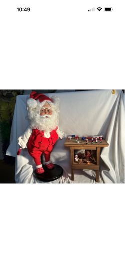 Santa at His Workbench