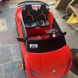 Licensed Lamborghini Huracan Ride on Car , 12V Kids Electric Vehicle with Remote Control, Toddlers Battery Powered Toy with 2 Speeds, Wheels