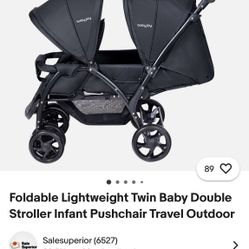 Baby Double Stroller 
