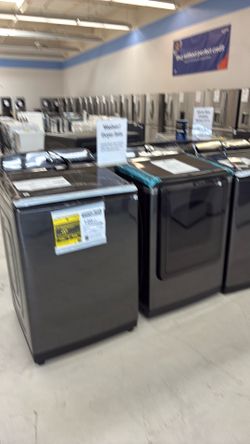ABM/Always Below MSRP Deal 🏷️ Save $1000 Off MSRP on Set of Non-Stackable Samsung 5.5 cu ft Washer & 7.4 cu ft Vented Gas Dryer!