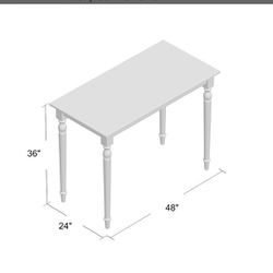 New In Box Counter Height White Dining Table