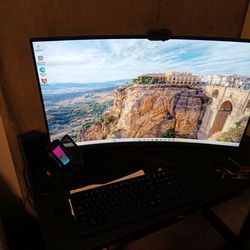 Samsung monitor 32" curved 75hz