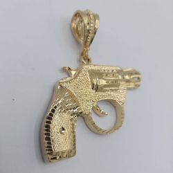 Pistol 14k Pendant 