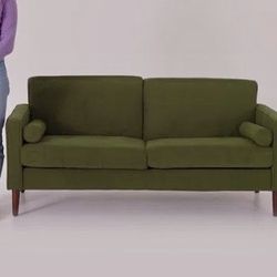 Green 61.8'' Corduroy Sofa