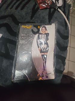 Spirit Skeleton Lady Halloween Costume Adult Small
