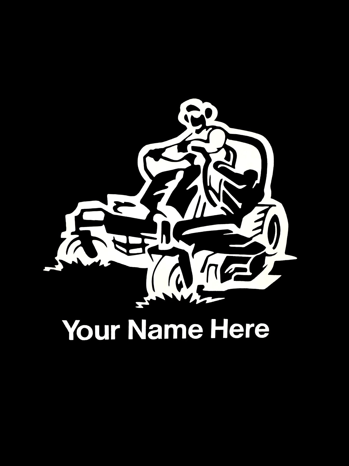 White Vinyl Decal 5” X 6”