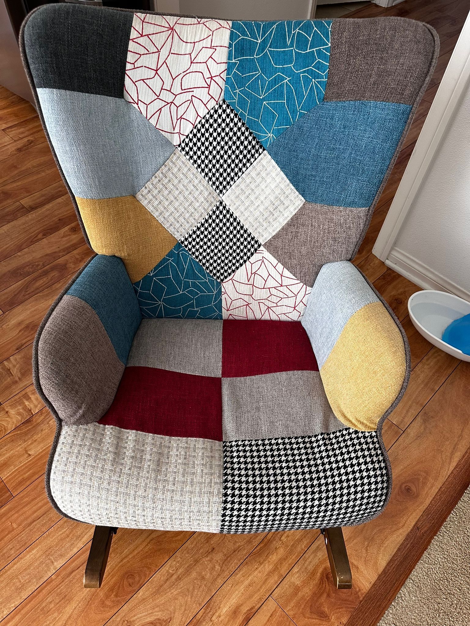 Rocking Chair, Boho Design Nursery Glider Rocker - Multicolor