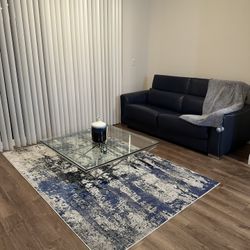 Sofa Bed, Rug And Center Table 