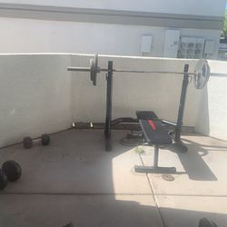 Bench Press And Weights 