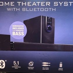 5.1 Home Theater System W/Bluetooth  - Sub-woofer Included