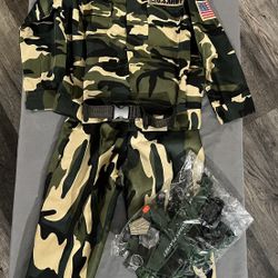 Kids U.S. Army Costume w/ Accessories (New)