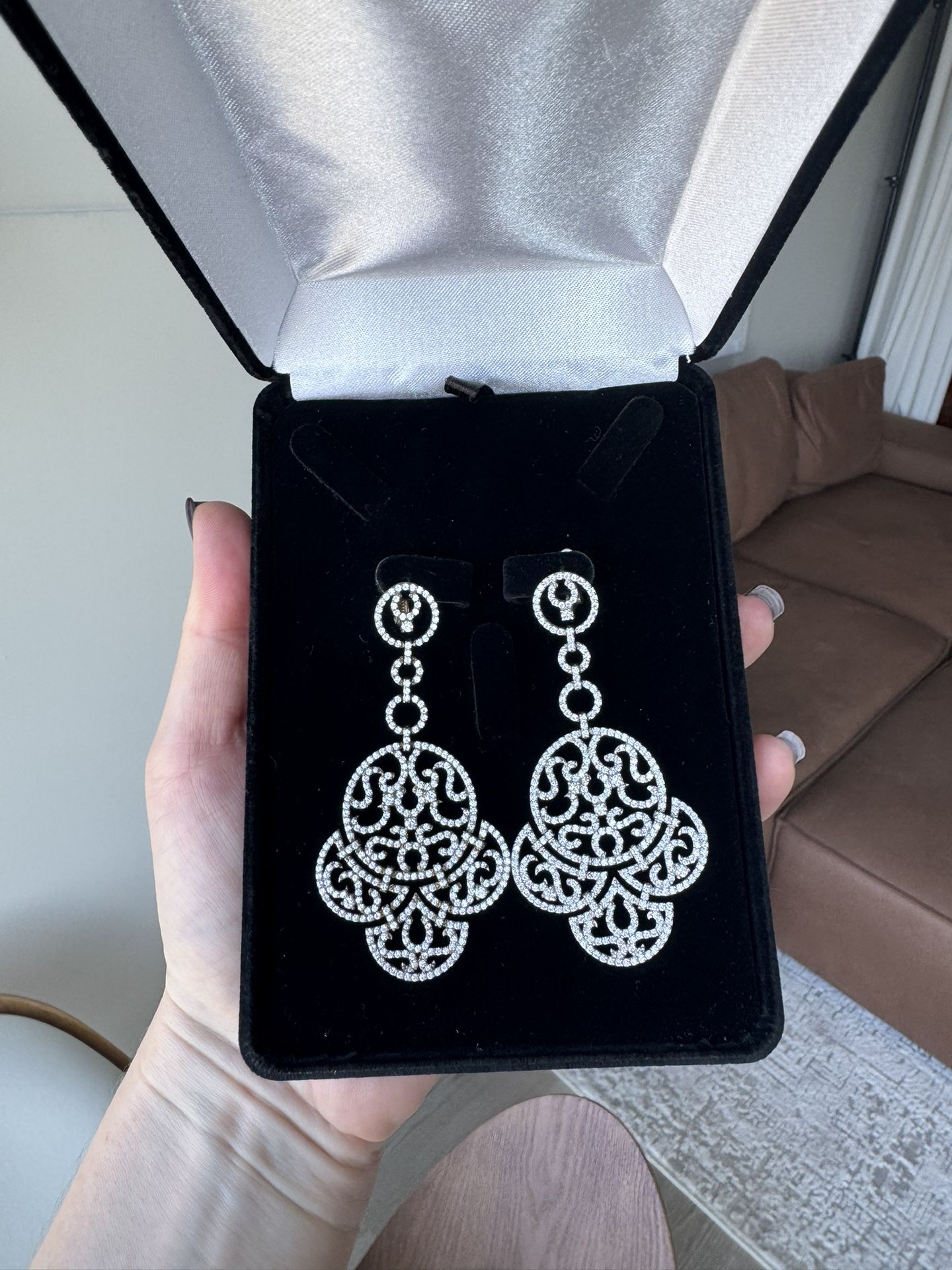 Jacob & Co Lace Chandelier Earrings Dupe