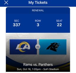 LA RAMS TICKETS