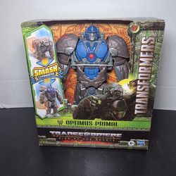 NEW Transformers 7 Rise of the Beasts Smash Changer 9" Optimus Primal Gorilla