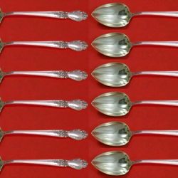 Brocade by International Sterling Silver Grapefruit Spoon 12pc 6" Silverware